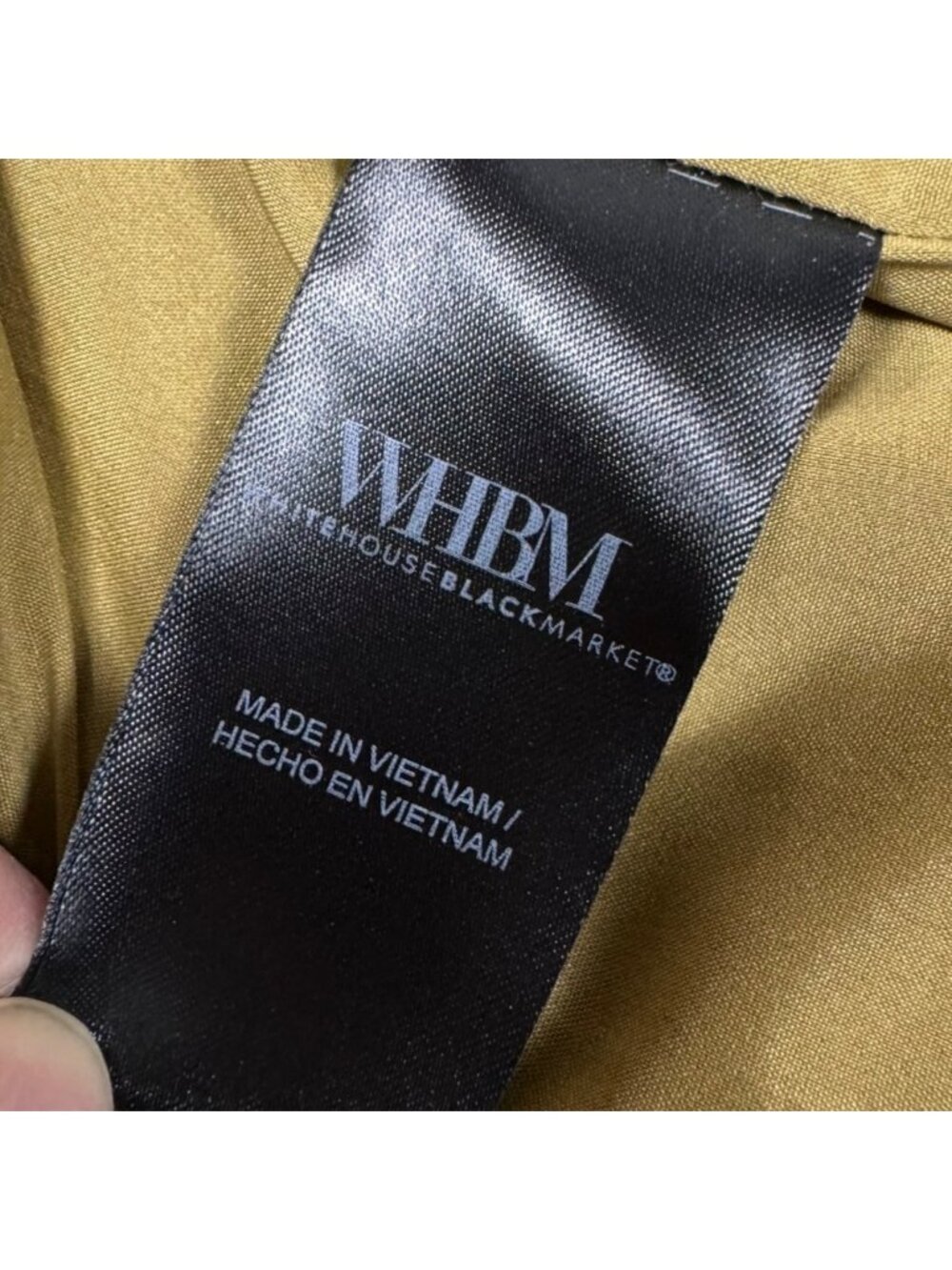 WHBM Button Front Pencil Skirt Sz 6 Knee Length Stretch Preppy Classic - Picture 10 of 12